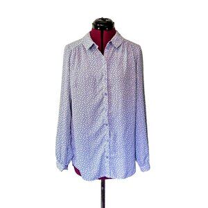 Primark Button Down Shirt Multicolor Womens Size 6 Floral Pleated